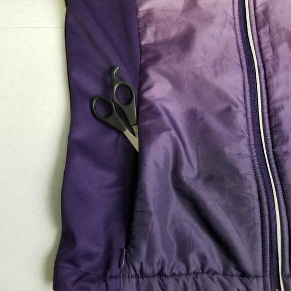 Crivit Purple Zip Front Athletic Jacket Nice Size Small 4/6 - Picture 4 of 11